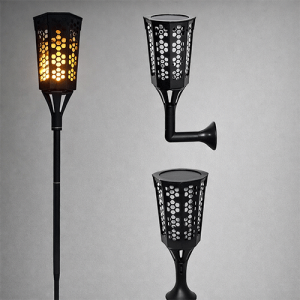 Pack 4 Antorchas Solares Parpadeantes 96 Led